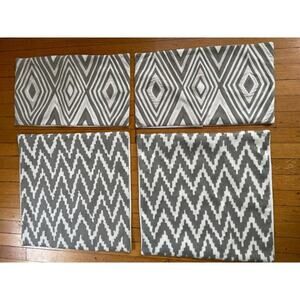 West Elm 4pc Beautiful Embroidered Pillow Shams